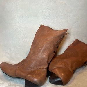 Genuine butter, soft leather boots, size 8